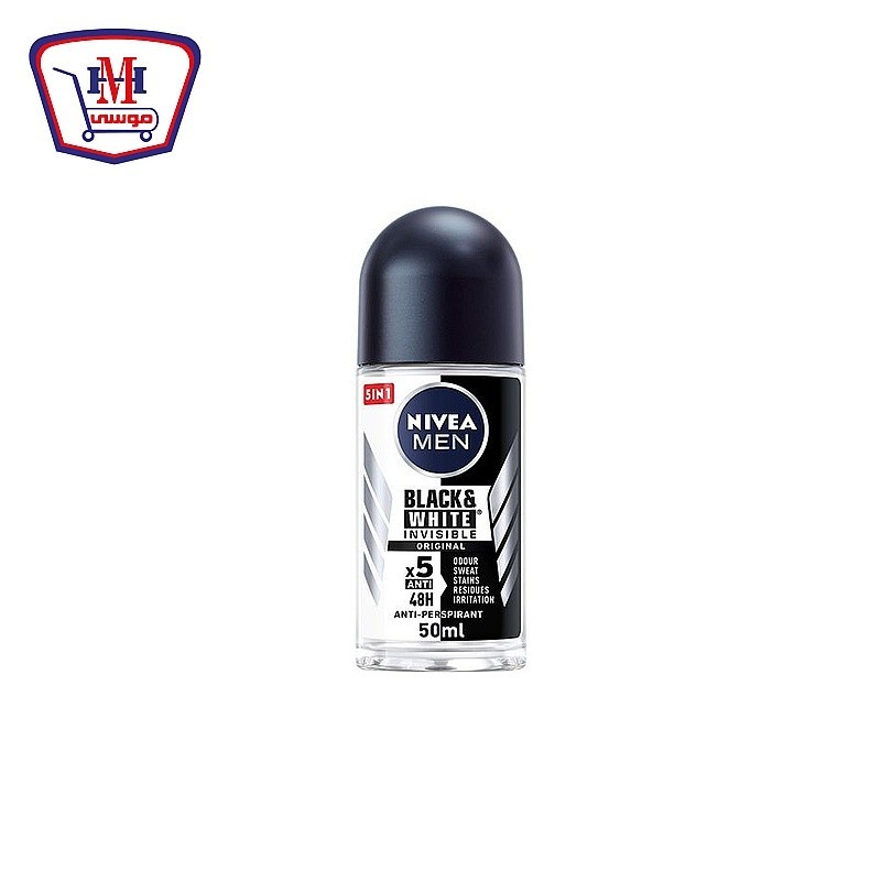 نيفيا رول اون بلاك & وايت اورجينال رجالى 50 مللى