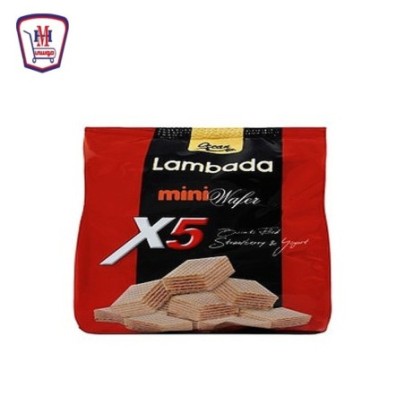 لمبادا بسكويت ويفر مينى X5 فراوله تسالى 40 جرام