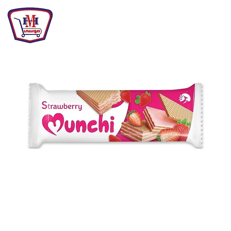 كورونا بسكويت ويفر فراوله 4 قطعه