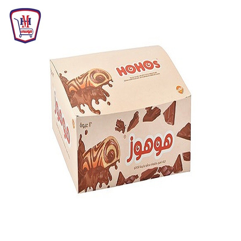 هوهوز كيك محشو بكريمه الكاكاو علبه × 12 قطعه