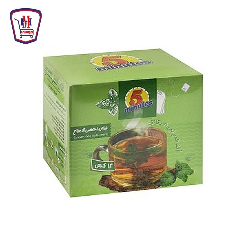 فايف مينتس شاى اخضر بالنعناع 12 ظرف