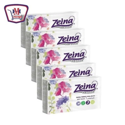 صورة زينه مناديل ايزى باك 100 منديل 5 قطعه عرض من زينه - هايبر موسى