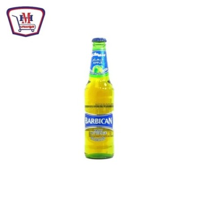 بربيكان شراب شعير زجاج تفاح 330 مللى