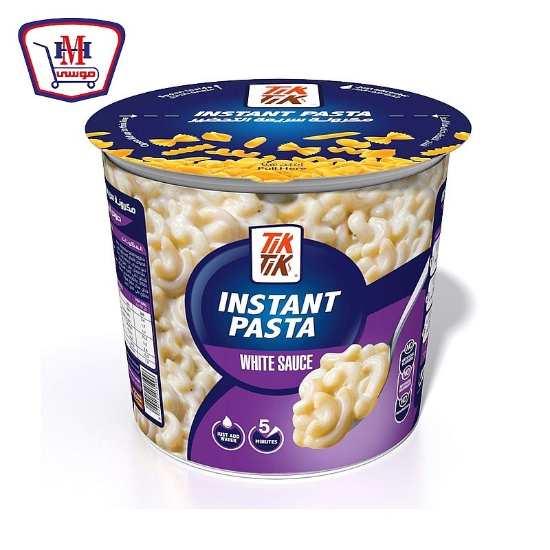 تيك تيك مكرونه سريعة التحضير صوص ابيض 115 جرام