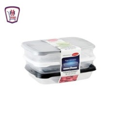 صورة لمسه بلاست علبه ثلاجه 3 قطع 600 مللى من لمسه بلاست - هايبر موسى