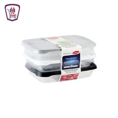 صورة لمسه بلاست علبه ثلاجه 3 قطع 600 مللى من لمسه بلاست - هايبر موسى