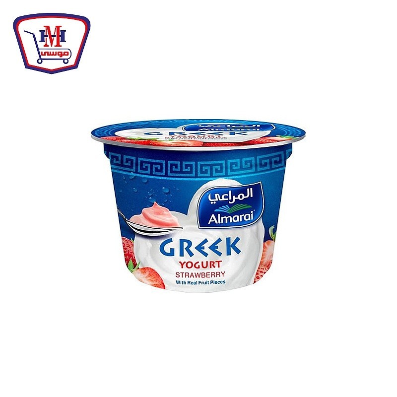 المراعى زبادى يونانى قطع الفراوله 170 جرام
