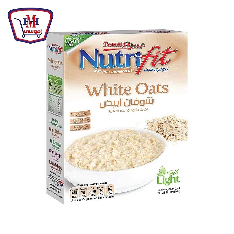 نيوترى فيت شوفان ابيض 500 جرام