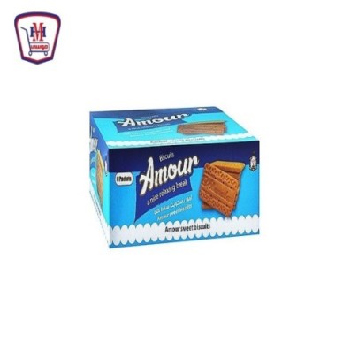 امور بسكويت ساده حلو 9 قطع  علبه × 6 باكو