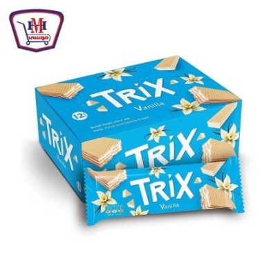 كورونا تريكس بسكويت ويفر بكريمه الفانيليا 100 جرام علبه × 12 باكو