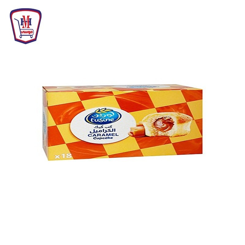 لوزين كب كيك كراميل 30 جرام علبه × 18 باكو