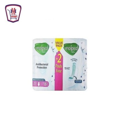 صورة مولبيد ماكسى سميكه حمايه ضد البكتيريا طويل 18+2 فوطه من مولبيد - هايبر موسى