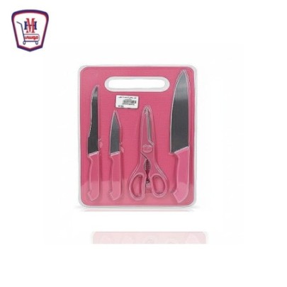 طقم سكاكين 3 قطعه + مقص hi kitchen