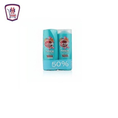 صانسيلك شامبو كثيف وطويل 350 مللى + بلسم 350 مللى  خصم 50%