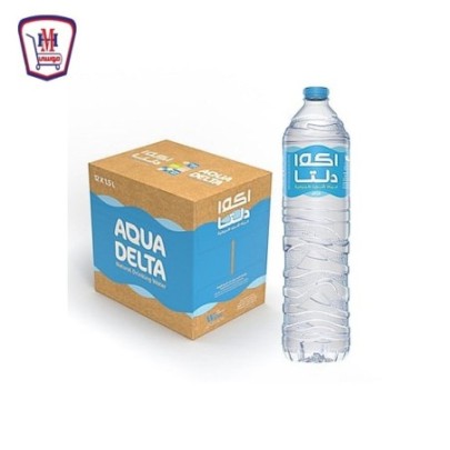 اكوا دلتا مياه طبيعيه 1.5 لتر كرتونه × 12 | من اكوا دلتا | هايبر موسى