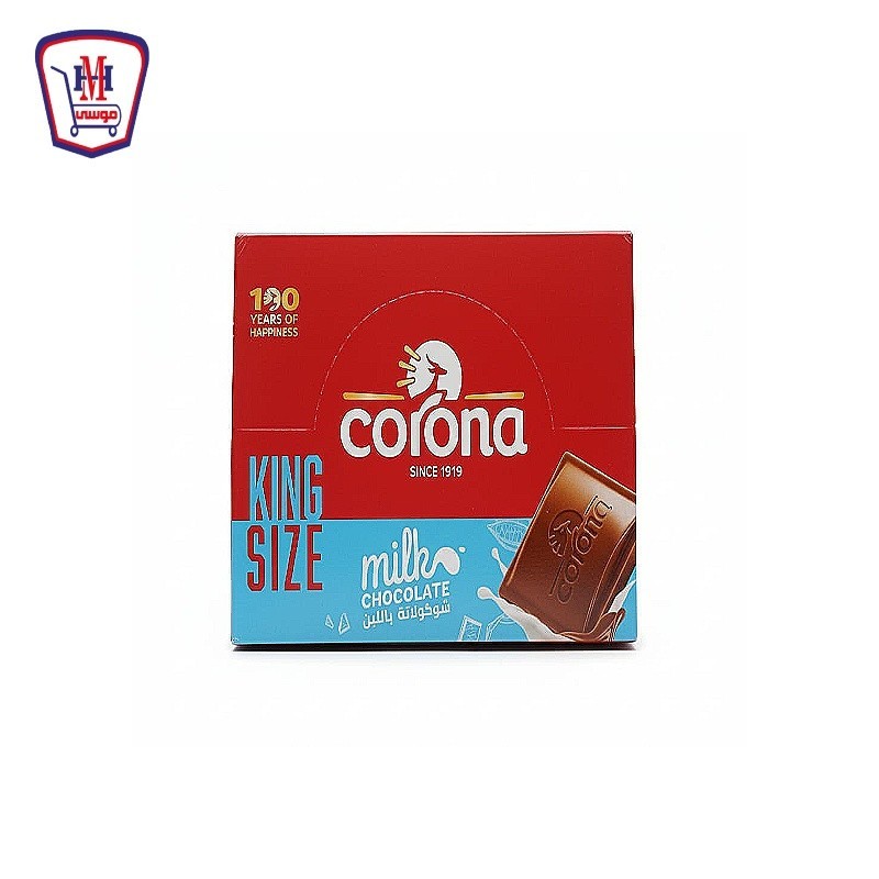 كورونا شيكولاته ميلك 60 جرام علبه × 6 قطعه