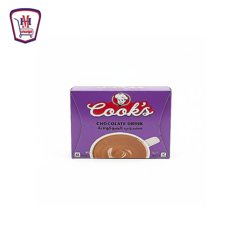 كوكس مشروب الشيكولاته 20 جرام علبه × 12 ظرف