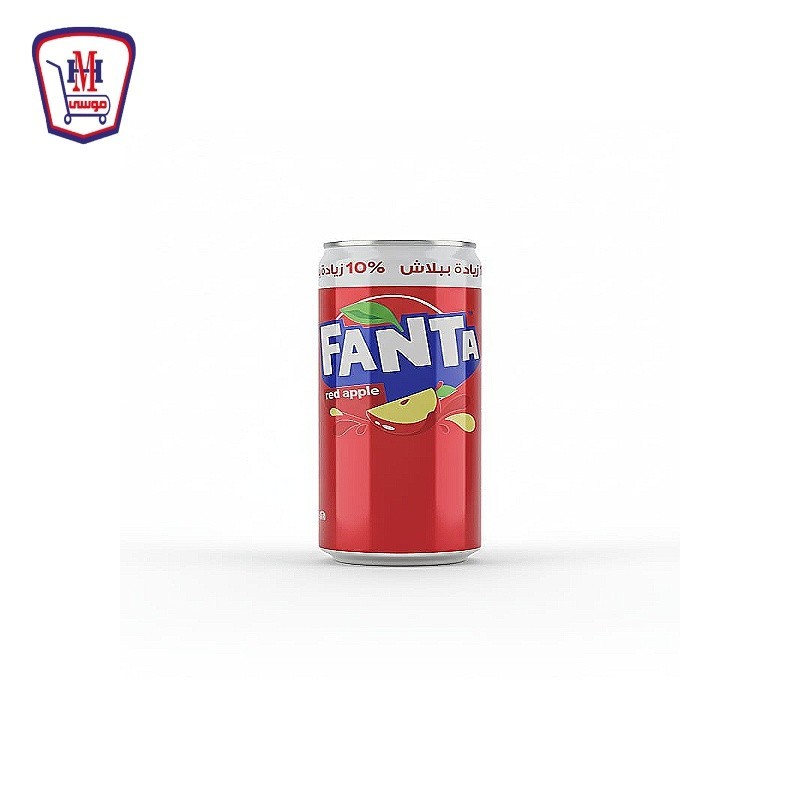فانتا تفاح احمر كانز 355 مل زياده 10 %