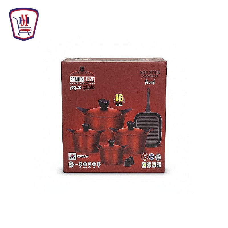 طقم حلل جرانيت فاميلى هوم 11 قطعه