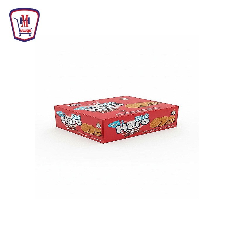 بيسك هيرو بسكويت ساندوتش شيكولاته  علبه × 12 باكو