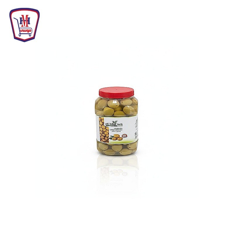 المروه زيتون اخضر ساده 600 جرام برطمان