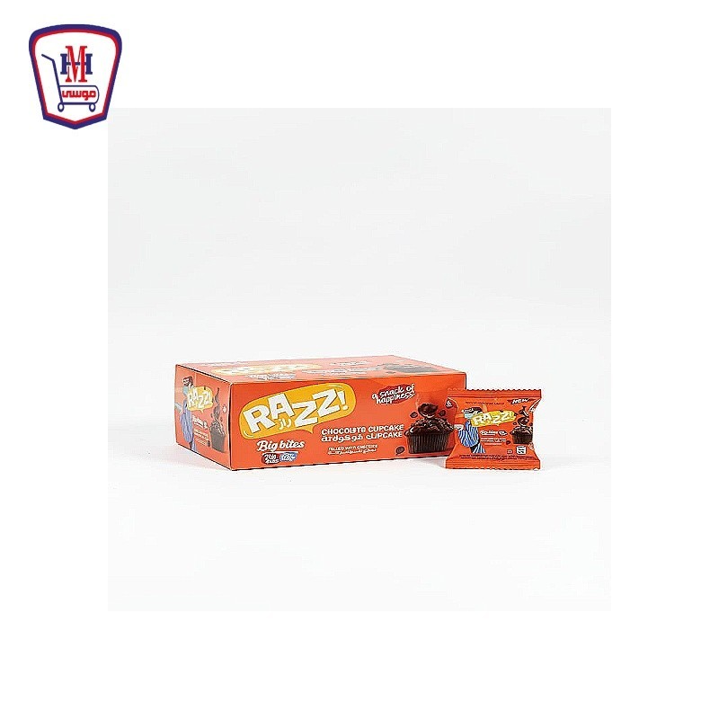 بيج بايتس كب كيك شكولاته بقطع الشيكولاته  علبة × 12 قطعه