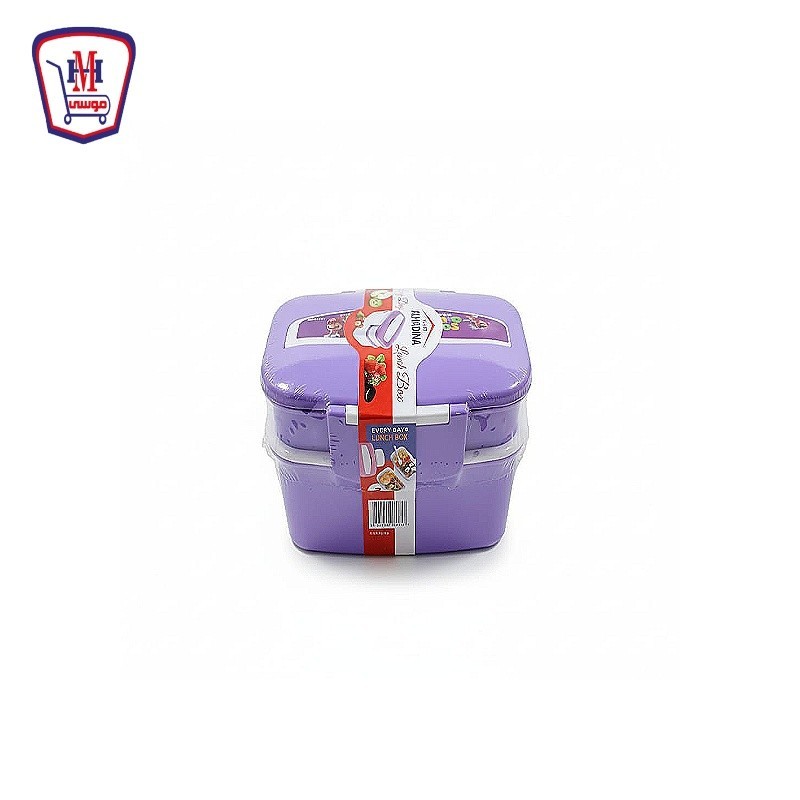 المدينه لانش بوكس افرى دايز 2 دور + ملعقه