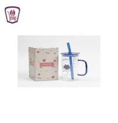 مج زجاج رسومات باليد غطاء اكليرك وشاليموه زجاج من موسى | هايبر موسى