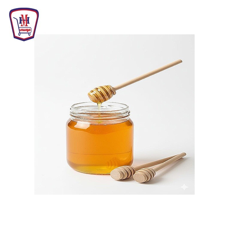 ملعقه عسل حلزونى خشب كيس 4 قطعه