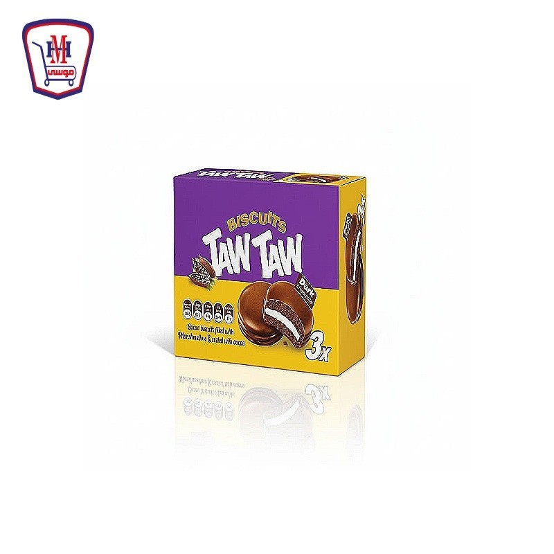 تاوتاو بسكويت ويفر بالكاكاو محشو بالمارشيمالو علبه × 6 باكو