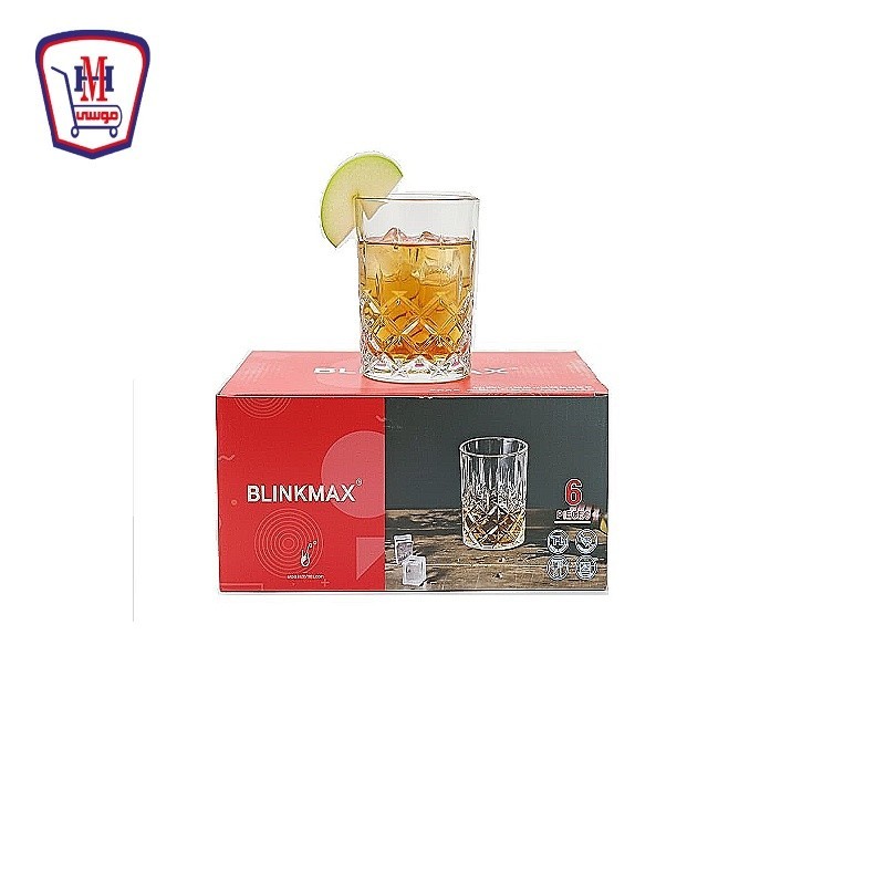 بلانك ماكس طقم مج  شاى زجاج 6 قطعه موديل KTY 6230