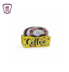 صورة كوستر خشب رسومات علبه 6 قطع من موسى - هايبر موسى