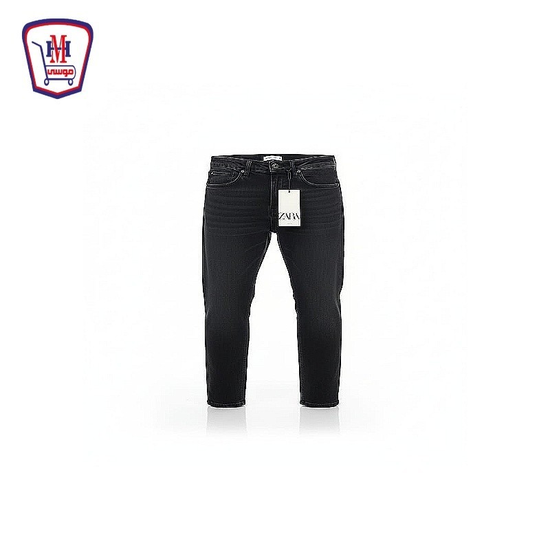 بنطلون جينز زارا ساده محبب محجر م 1033