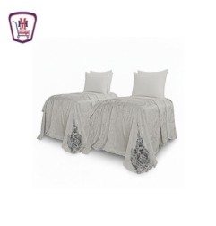 جود مفرش ستان 4 قطع عرايسى علبه J192 ابيض من موسى | هايبر موسى