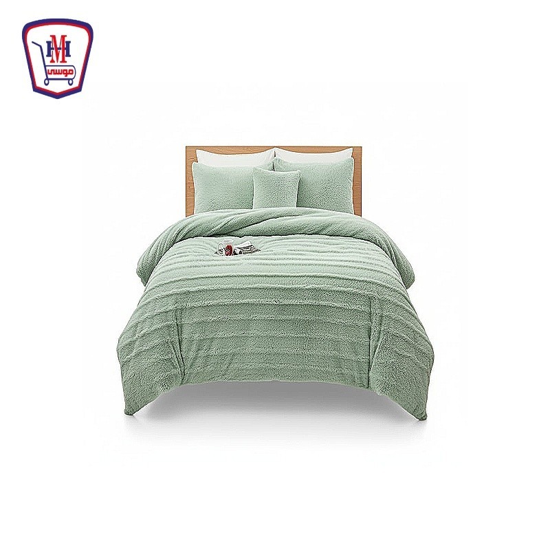 بطانيه covo السمان فرو وجههين 3 قطع c39