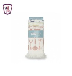 طقم فوطه مطبخ كريمى مطبوع 50 × 30 3 قطع من موسى | تسوّق أونلاين