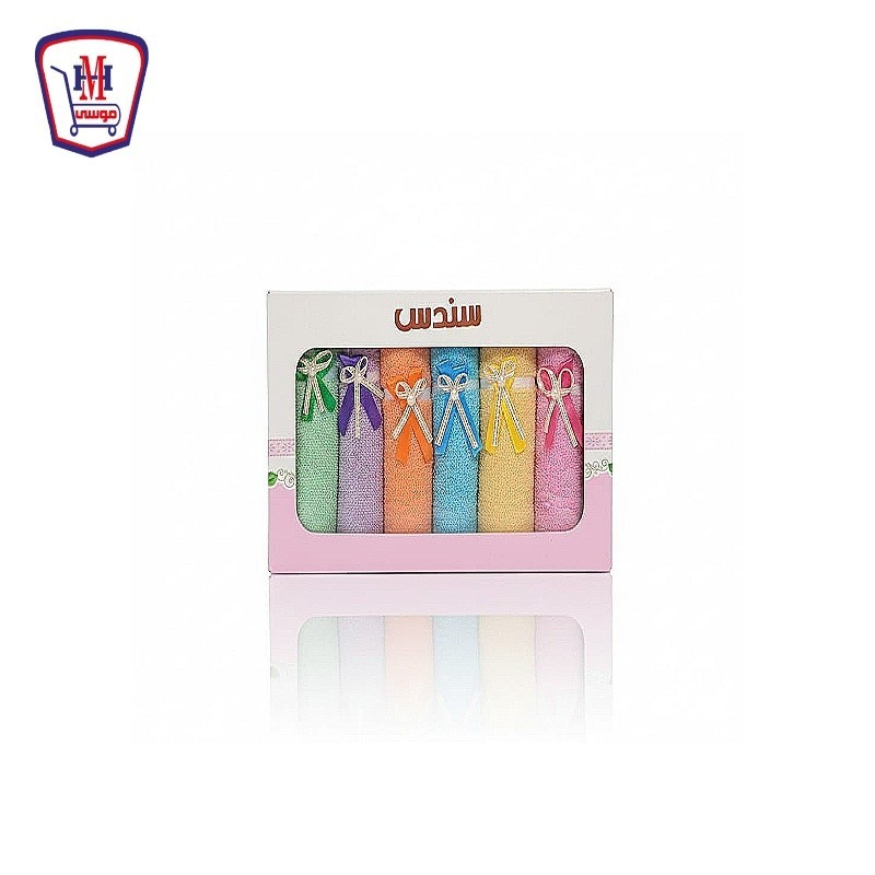 طقم فوط سندس قنديل علبه تواليت 6 ق