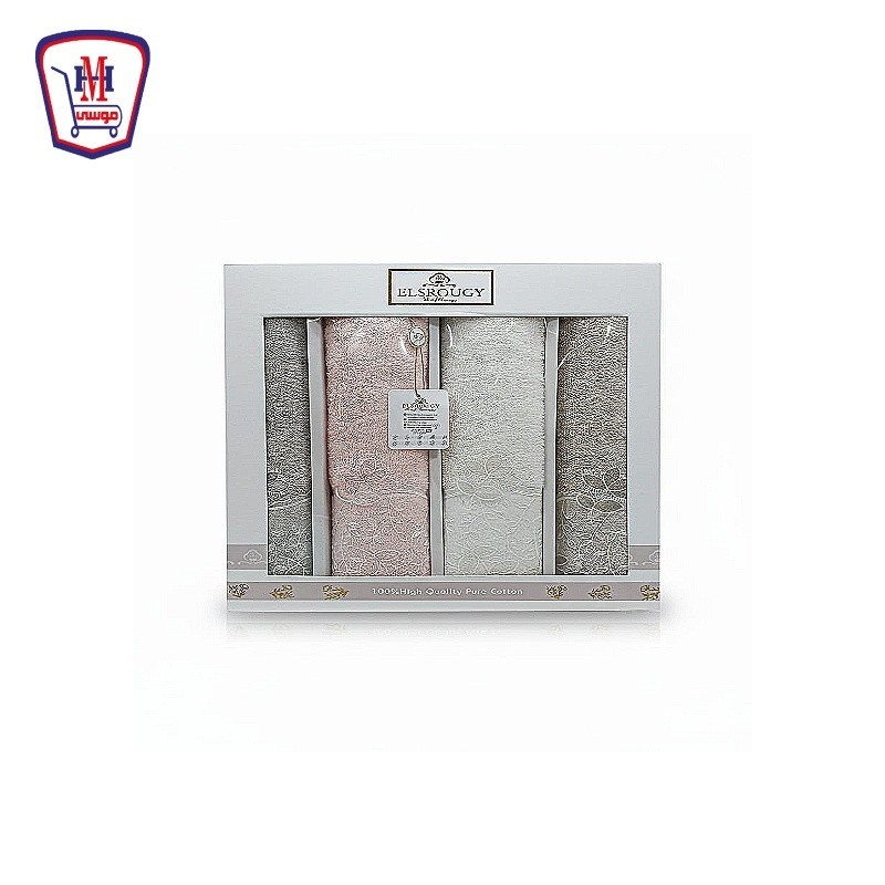 السروجى شريف طقم فوط نرمين 50 - 4 فوطه