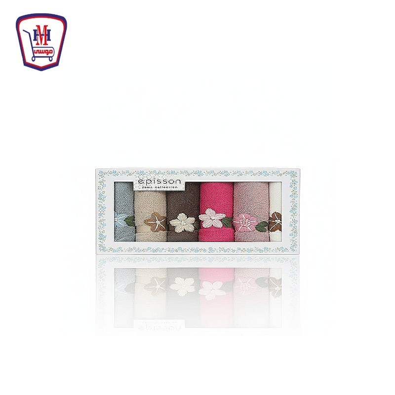 EPISSONطقم فوط تواليت 6 قطع L408 ( 30 سم × 30 سم )