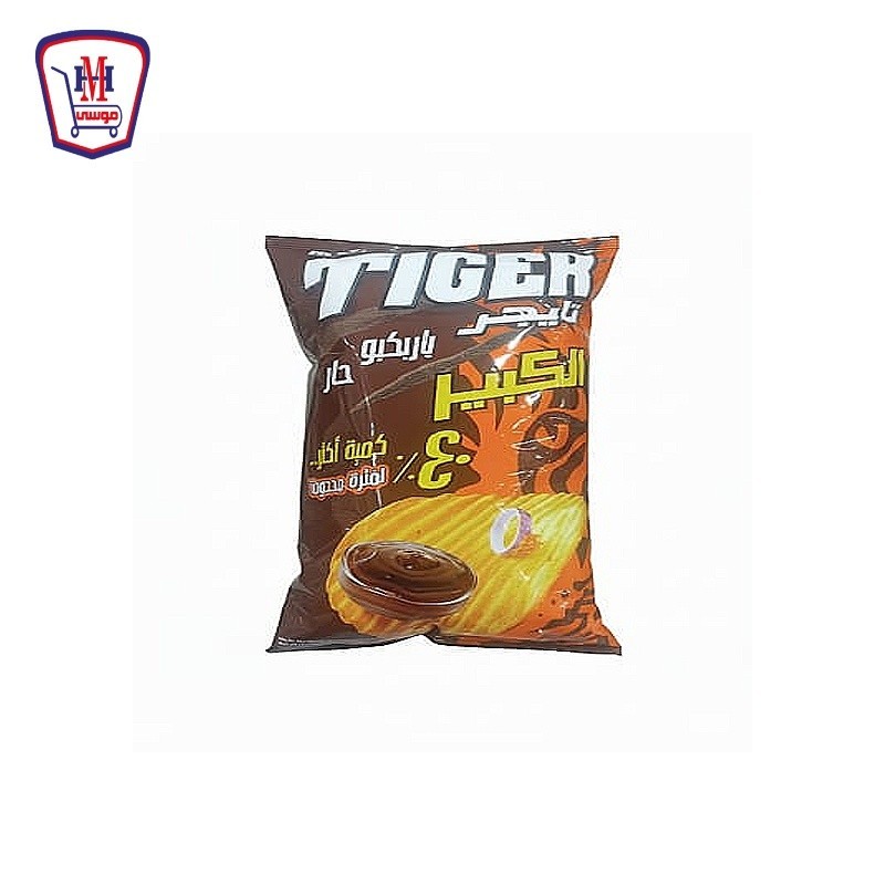 تايجر شيبس الكبير باربكيو حار 73-83 جرام 40% اكتر