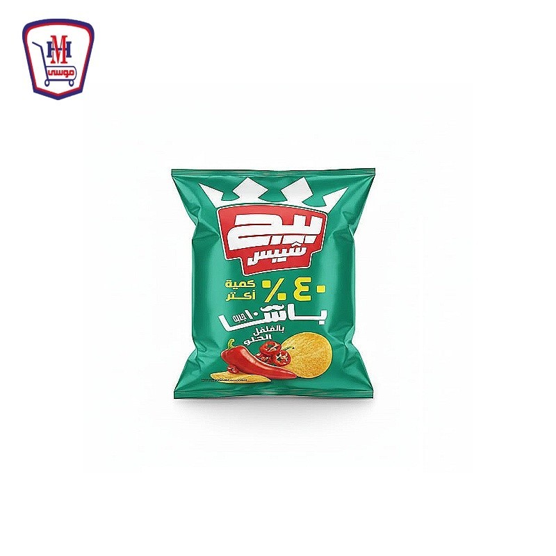 بيج شيبس باشا فلفل حلو 73-83 جرام 40% اكتر