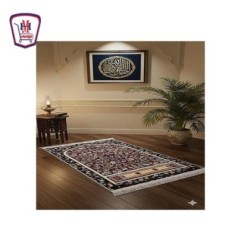 سجاد صلاه العبور قطيفه منقوش ضهر دوتس ابيض من موسى | تسوّق أونلاين