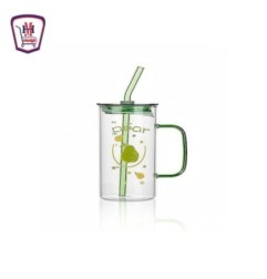 مج زجاج رسومات باليد غطاء اكليرك وشاليموه زجاج من موسى | هايبر موسى