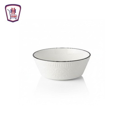 بوله بورسلين ابيض مزخرف من موسى | تسوّق أونلاين