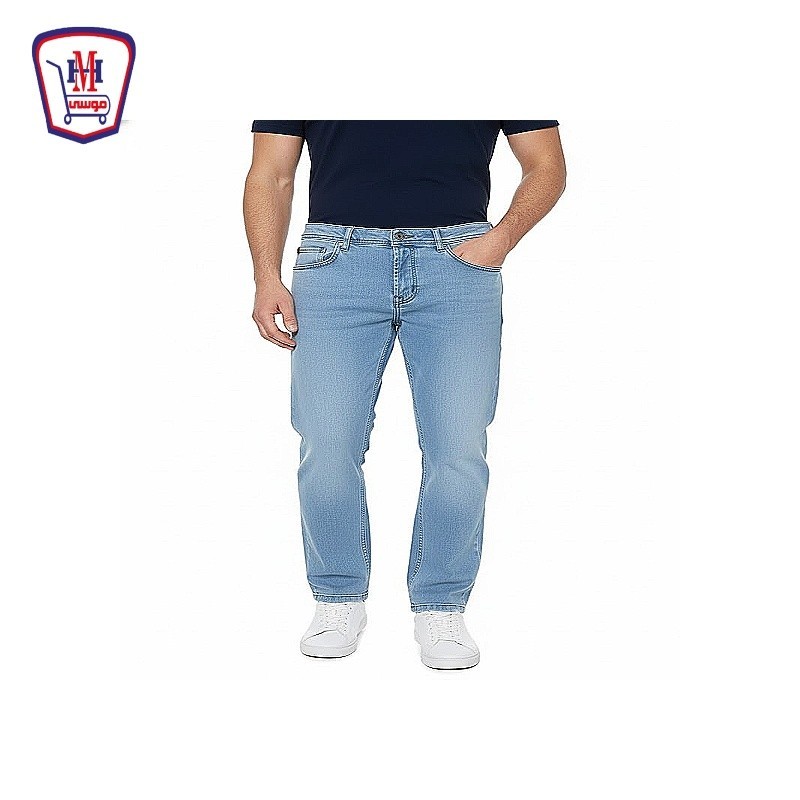 بنطلون جينز مان ساده محجر