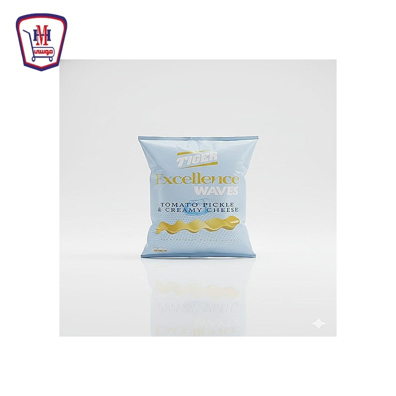 تايجر اكسلانس شيبسى طعم الطماطم وجبنه كريمى 85 - 95 جرام