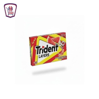 ترايدنت لبان بطيخ و خوخ 7 قطع