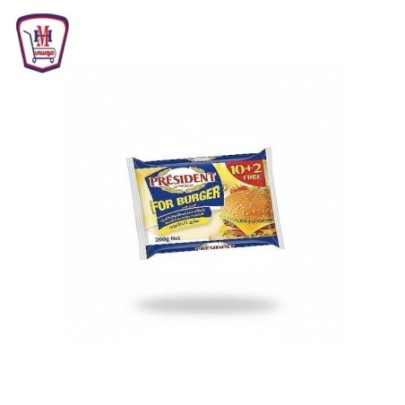 بريزيدن جبنه شرائح همبورجر ازرق 200 جرام