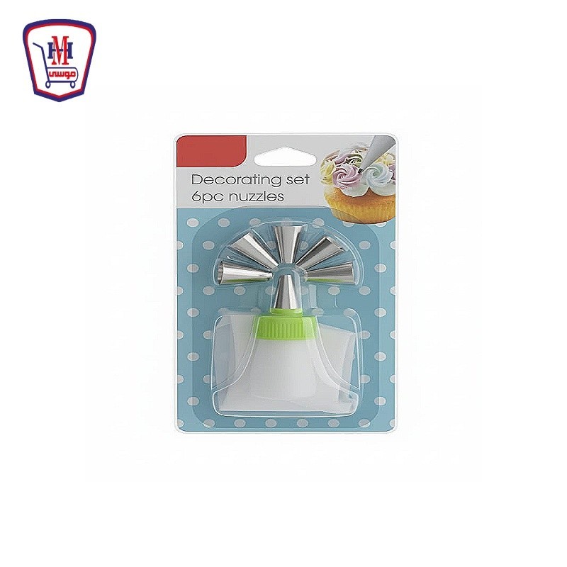 قمع كريمه قماش غيار معدن 6 قطع