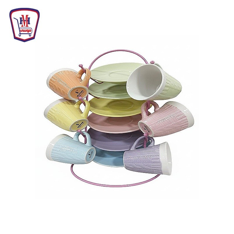 موزه طقم قهوه  بالحامل 12 قطعه